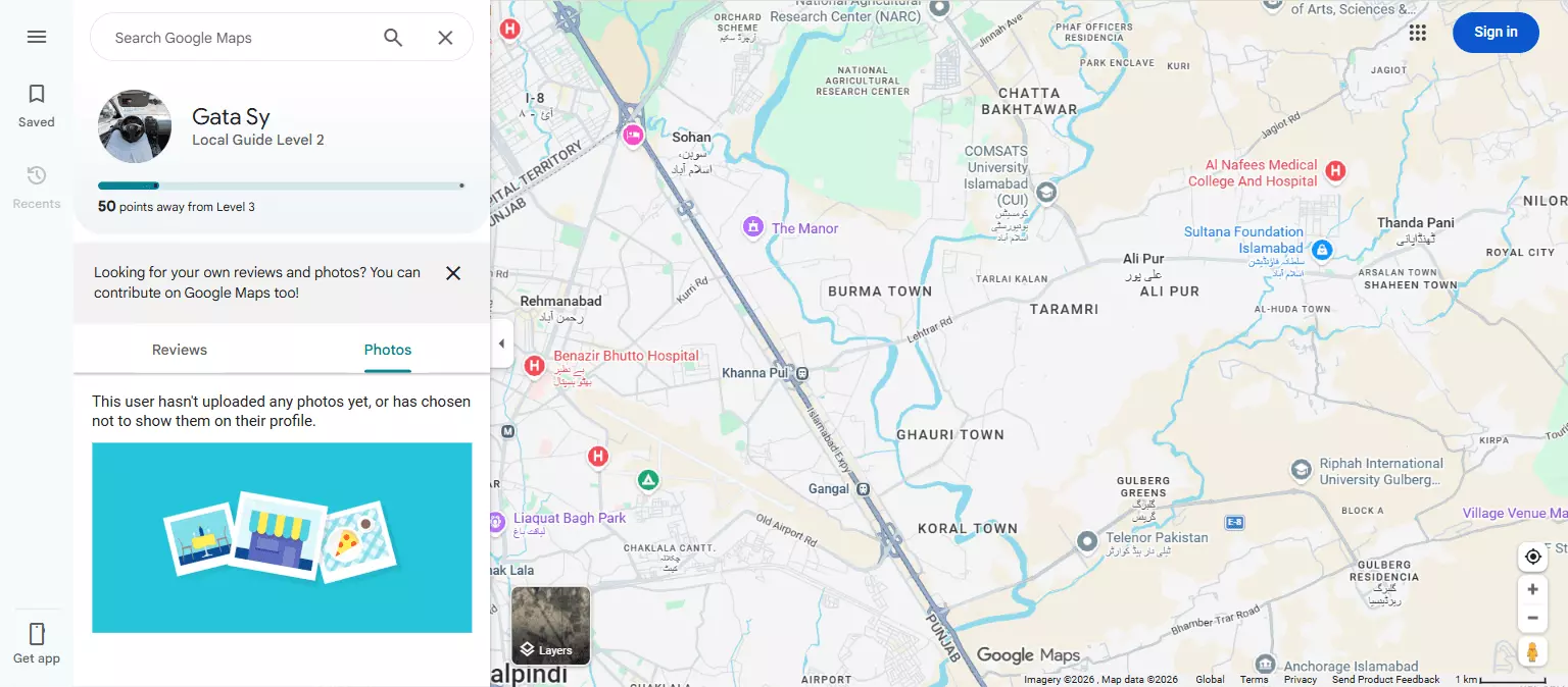 lobstr.io accuracy - reviewer's Google profile confirming Local Guide Level 2