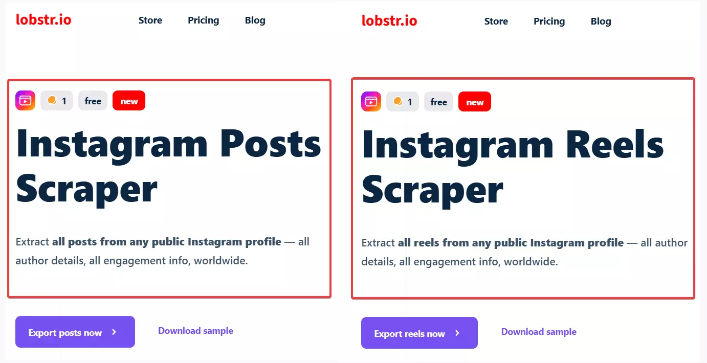 How to scrape all posts and Reels from an Instagram account?