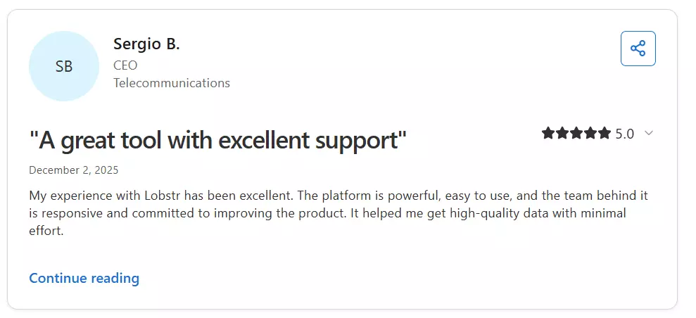 Best TripAdvisor Reviews Scrapers of 2026 - Customer support image18