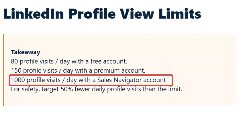 Limits to keep your LinkedIn account safe - How do I scrape LinkedIn profiles at scale?