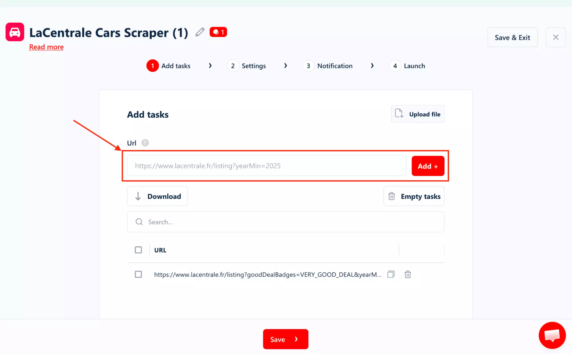 Démonstration du workflow URL-first