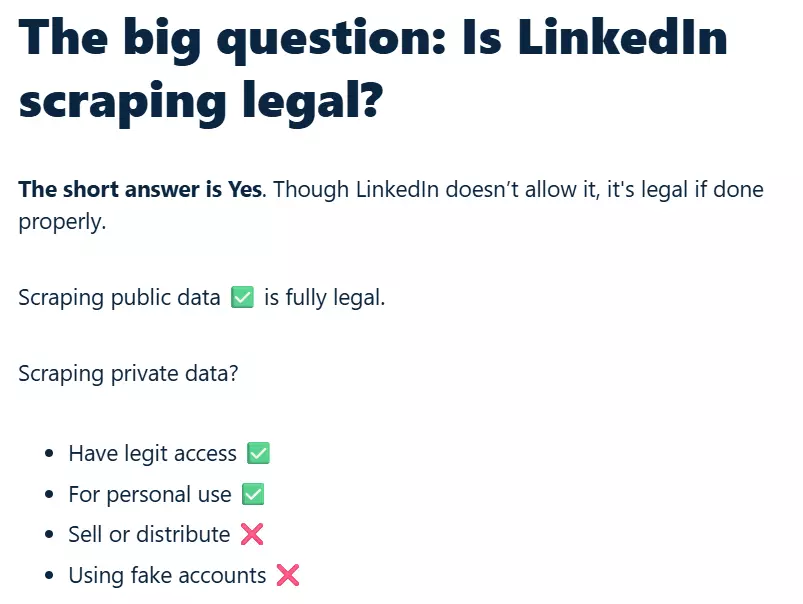 Is scraping Sales Navigator data legal? - Is it legal? image10