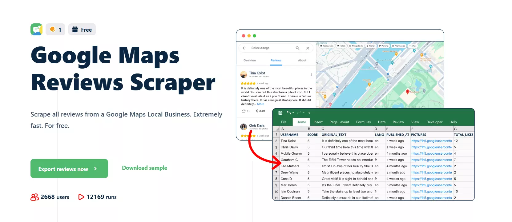 How to scrape Google Maps reviews using lobstr.io?