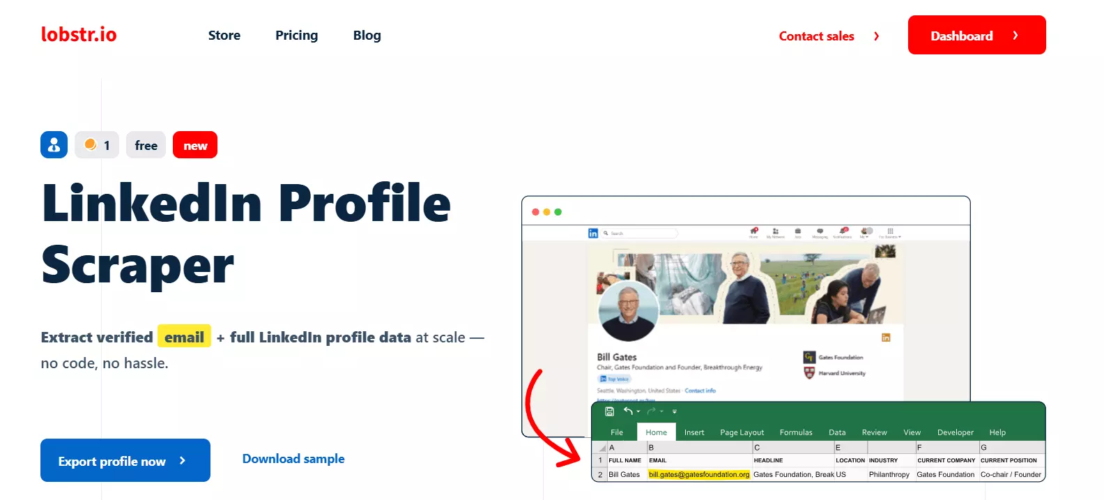 Best LinkedIn Profiles Scraper: Lobstr.io