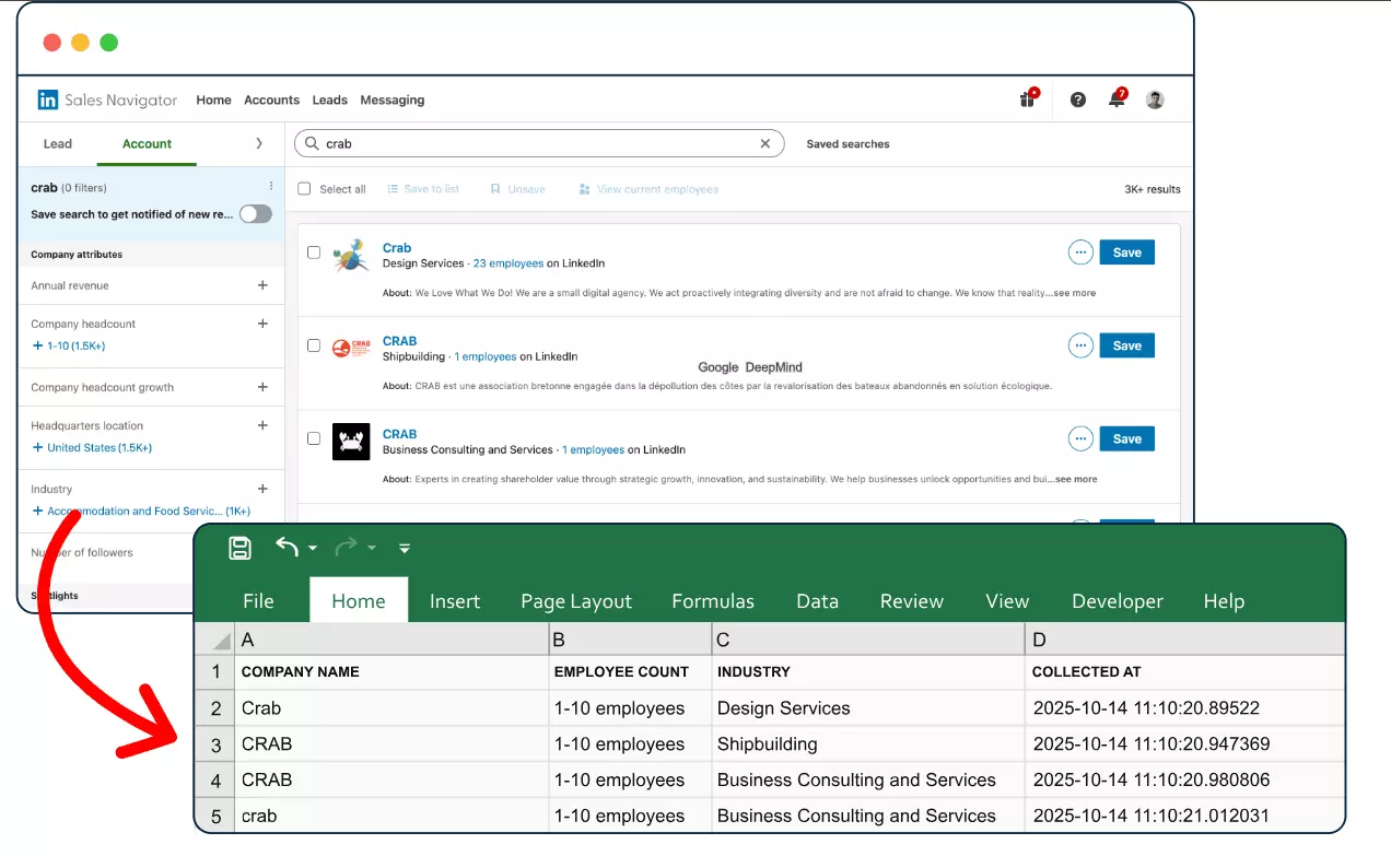 How to choose the best Sales Navigator companies scraper? - Data points