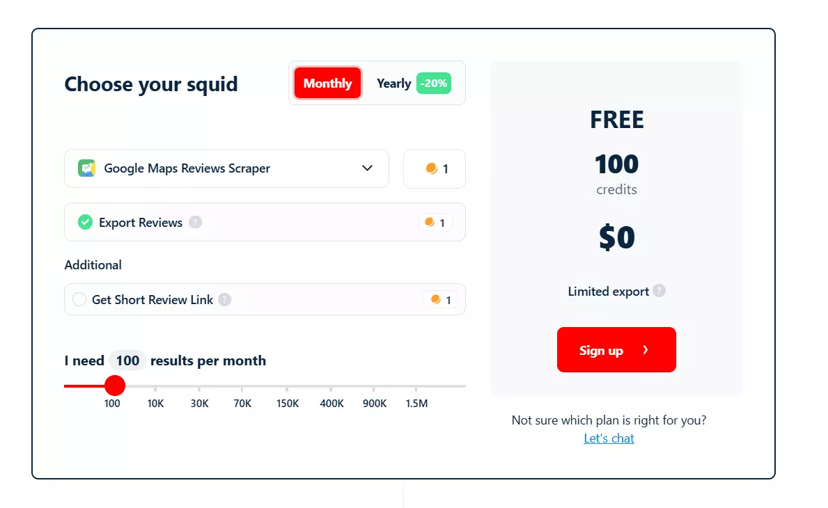 The Alternative: Lobstr.io Google Reviews API - Pricing