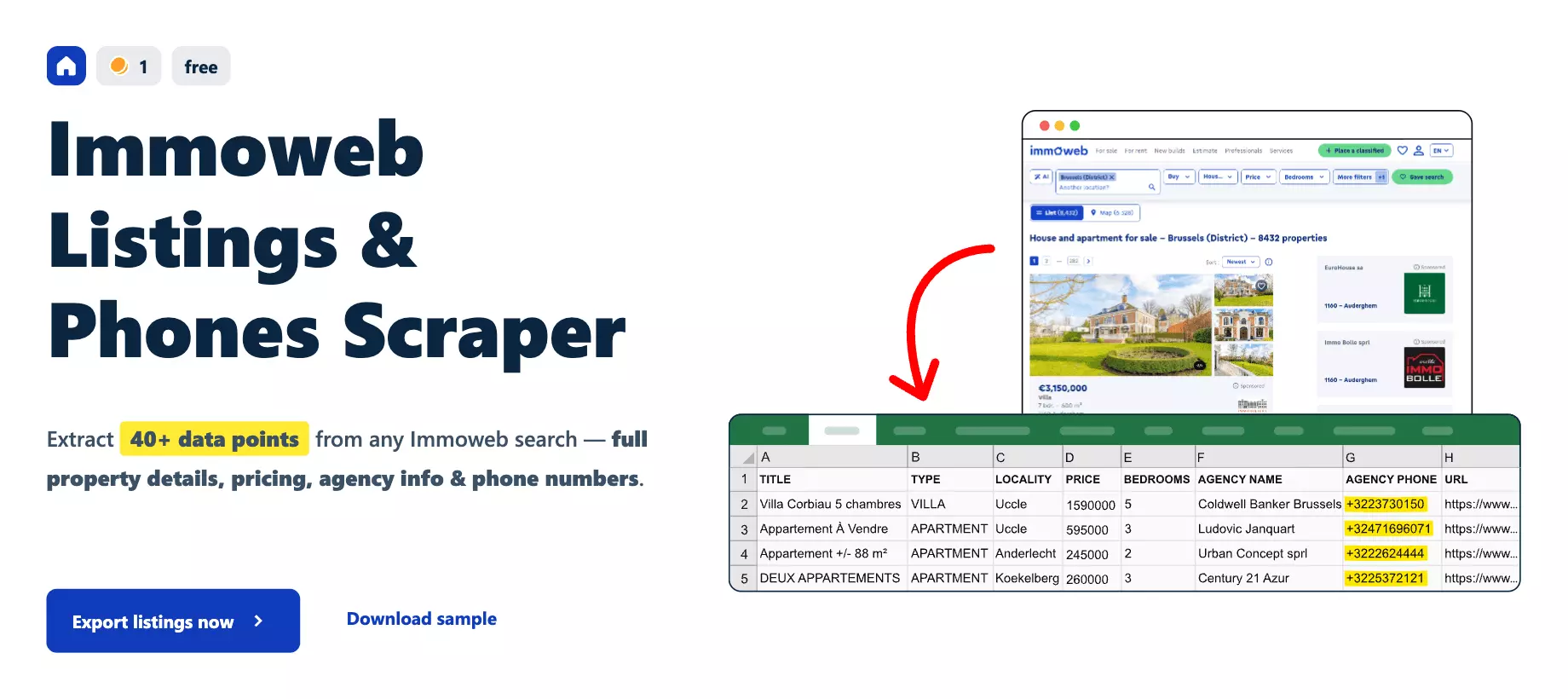 Update #2 – 6 scrapers got sharper 🛠️ - Immoweb Listings & Phones Scraper 🏠