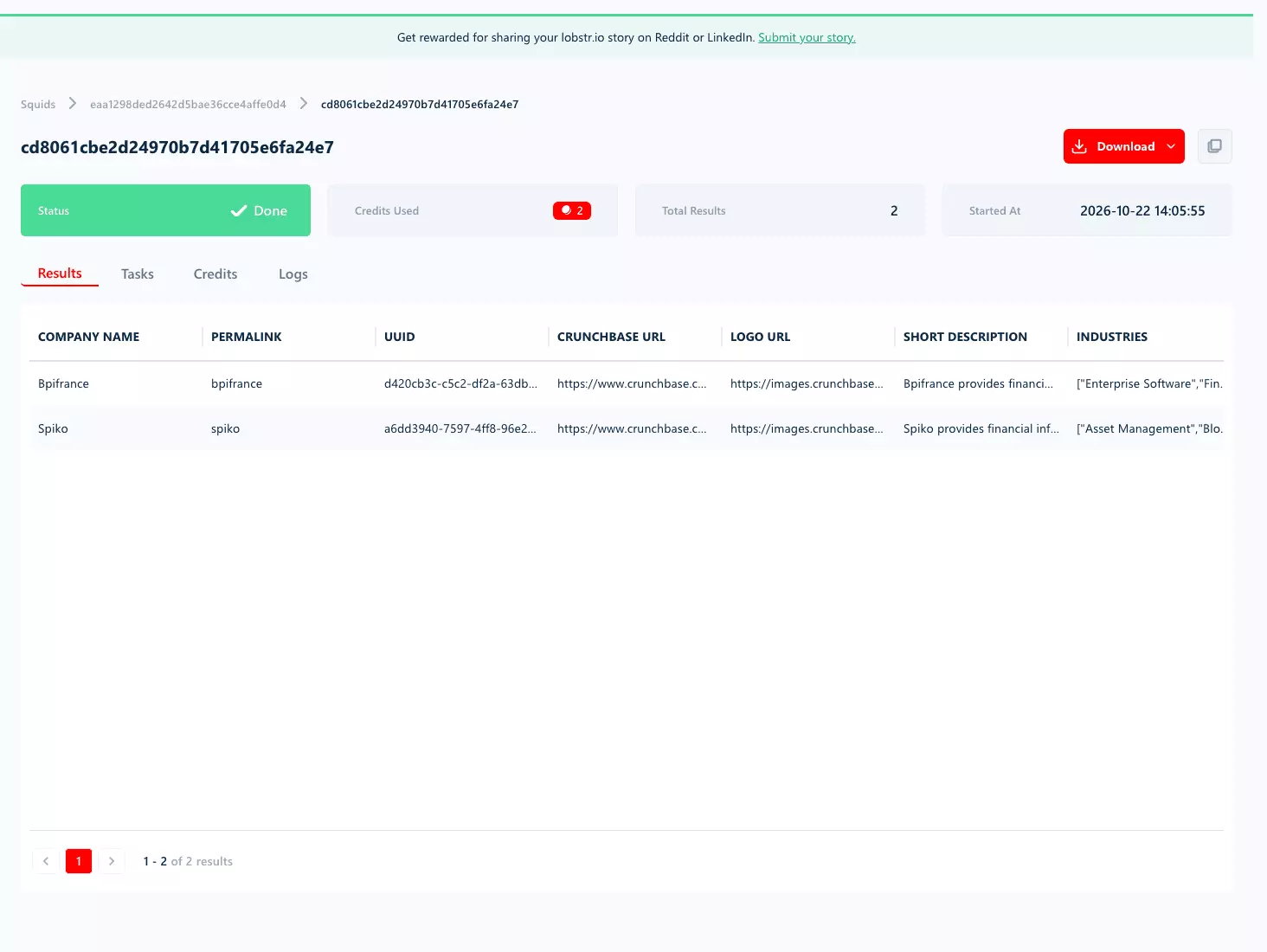 Update #1 – 25 new scrapers launched 🚀 - Company and market data: Crunchbase, Similarweb, Google Play, Contact Details 📊