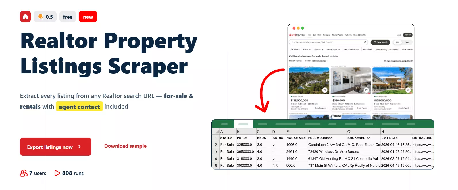__Realtor Property Listings Scraper 🏠__