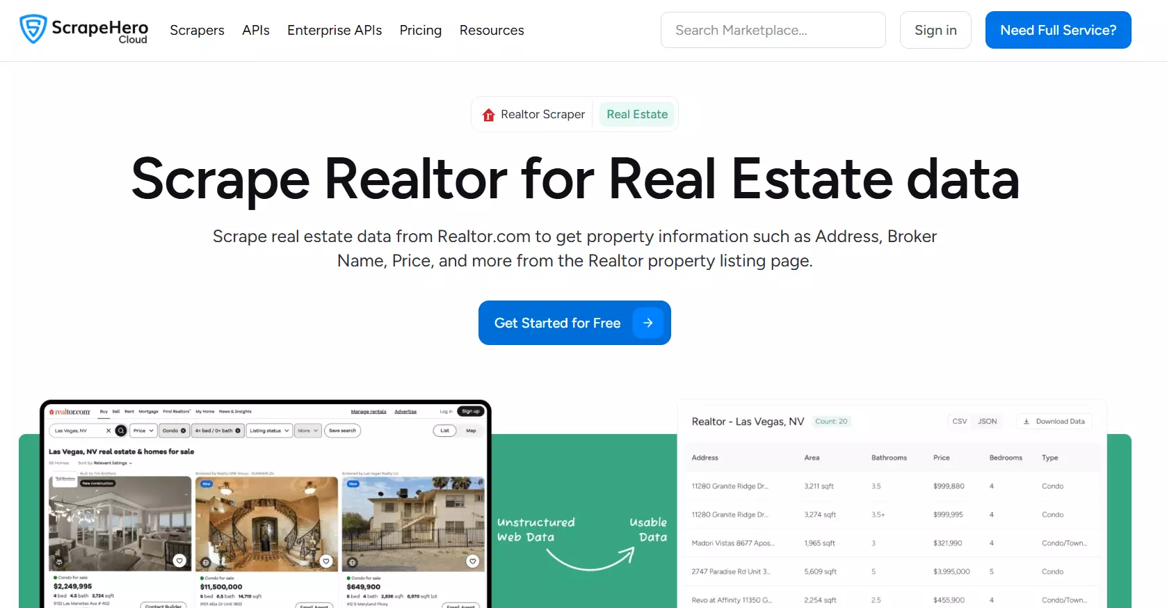 ScrapeHero Realtor Scraper