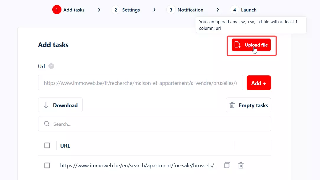 Step 2: Add tasks