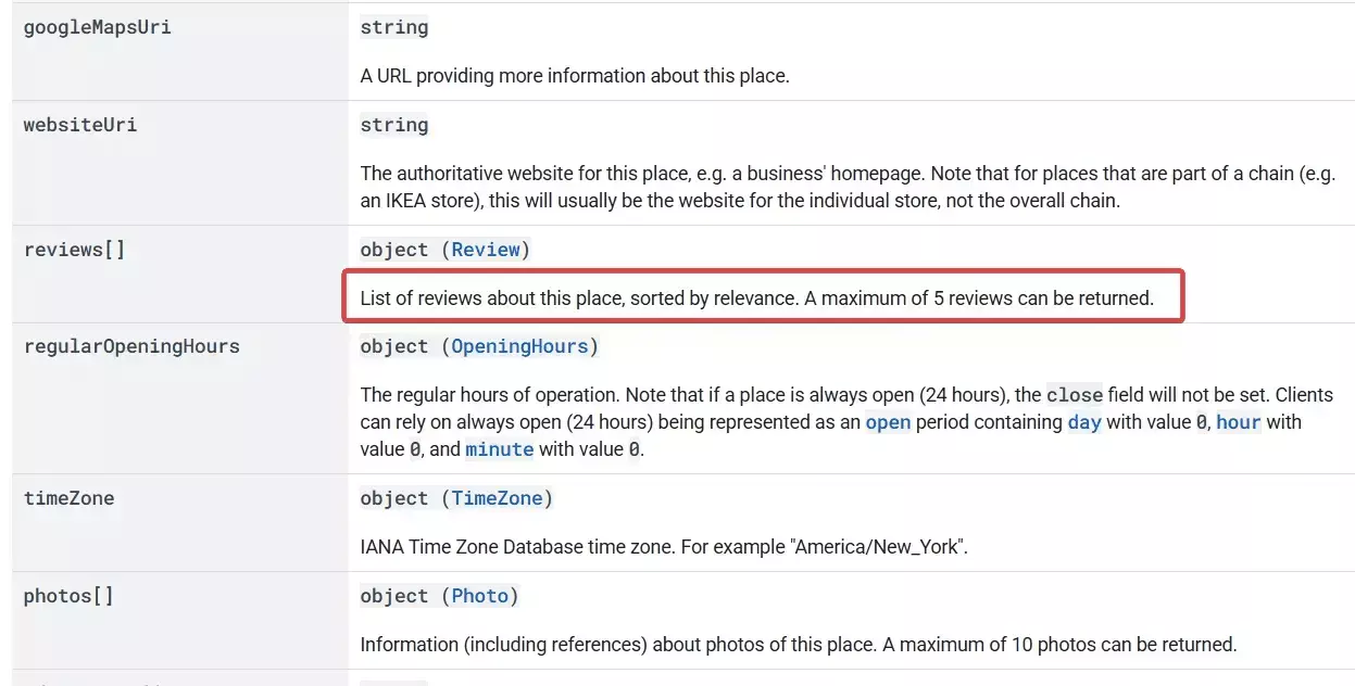 Why the Google Places API won't cut it