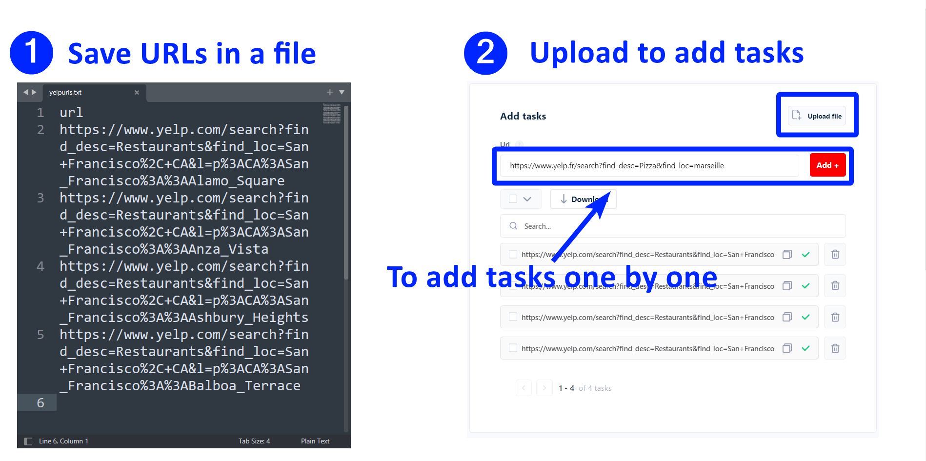 upload tasks in bulk