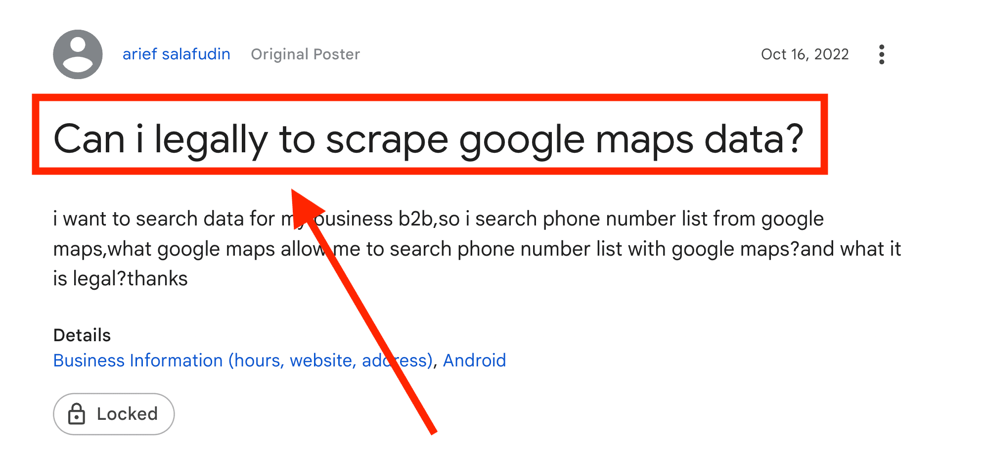 google discussion about legal scraping on google maps.png